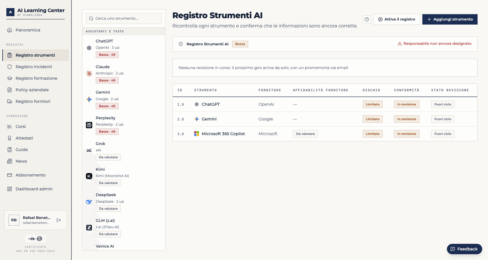La piattaforma Stabilidea: registro, formazione e attestati
